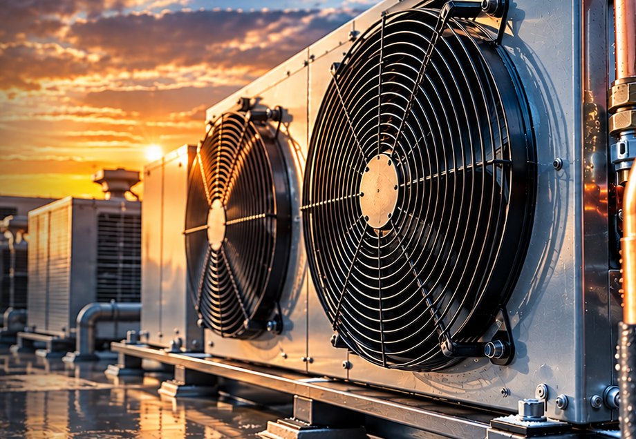 Rooftop refrigeration condensers